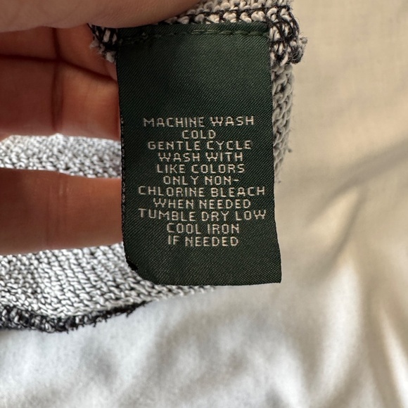 LRL Lauren Jeans Long Sleeve XL Cowl‎ Neck Women's Pullover Sweatshirt Black - Picture 7 of 14